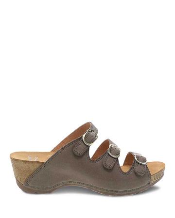 Talons Dansko Tarin Burnished Nubuck Femme Grise Marron | FR 965ILH